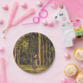 Spaziergang am Waldrand (von Ferdinand Hodler) Pappteller (Party)