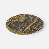 Spaziergang am Waldrand (von Ferdinand Hodler) Pappteller (Schrägansicht)