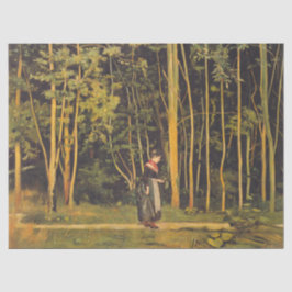 Spaziergang am Waldrand (von Ferdinand Hodler) Seidenpapier