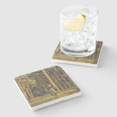 Spaziergang am Waldrand (von Ferdinand Hodler) Steinuntersetzer (Seitenansicht)