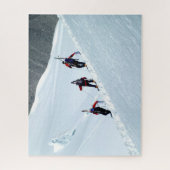 Spaziergang auf dem Mont Blanc Puzzle (Vertikal)