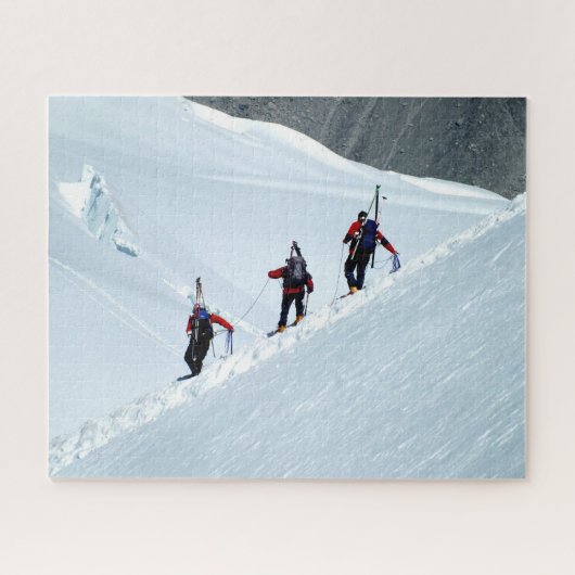 Spaziergang auf dem Mont Blanc Puzzle (Horizontal)