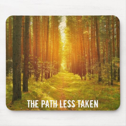 Spaziergang auf dem weniger gegriffenen Weg Mousepad (Vorne)