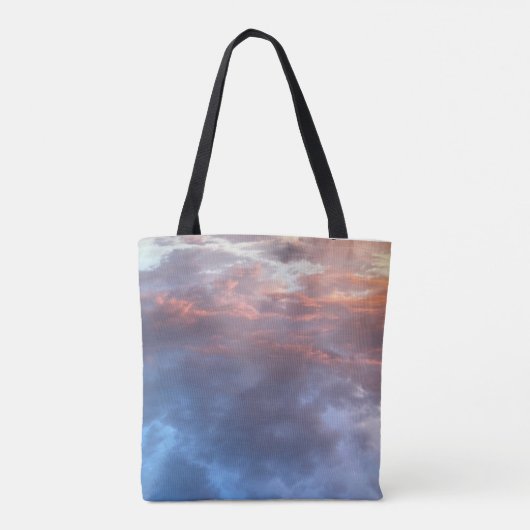 Spaziergang auf der Cloud Nine Sunset Tote Bag Tasche (Rückseite)