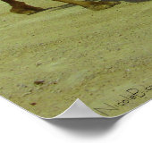 Spaziergang auf der langen Straße - Kamele auf der Poster (Ecke)