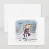 Spaziergang der Scham Postkarte (Vorne/Hinten)