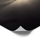 Spaziergang durch das einsame Straßenplakat Poster (Ecke)