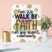 Spaziergang durch das Glaubenslebeverse Acrylschild (Hochzeit)