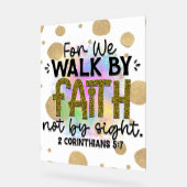 Spaziergang durch das Glaubenslebeverse Acrylschild (Winkel)