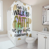 Spaziergang durch das Glaubenslebeverse Duschvorhang (Beispiel)