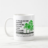 Spaziergang durch das Woods Funny Mug Kaffeetasse (Links)