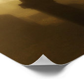 Spaziergang durch den foggy Friedhof Poster (Ecke)