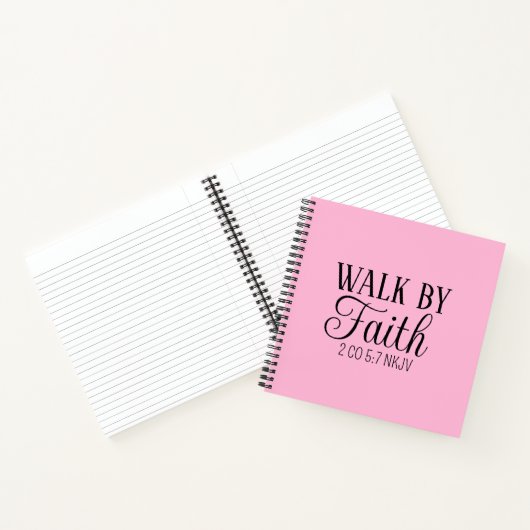 Spaziergang durch den Glauben Christlich Living So Notizblock (Innenseite)