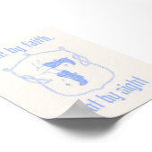 Spaziergang durch den Glauben Nicht durch Sight Pa Poster (Ecke)