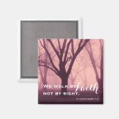 Spaziergang durch den Glauben Religious Magnet (Vorderseite/Rückseite)