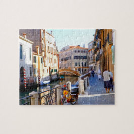 Spaziergang durch den italienischen Kanal, Italien Puzzle