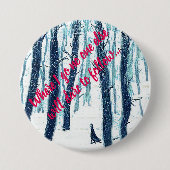 Spaziergang durch den Schneewald Button (Vorderseite)