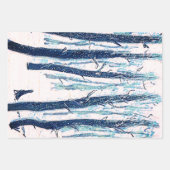 Spaziergang durch den Schneewald Geschenkpapier Set (Vorderseite)