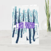 Spaziergang durch den Schneewald Karte (Vorderseite)