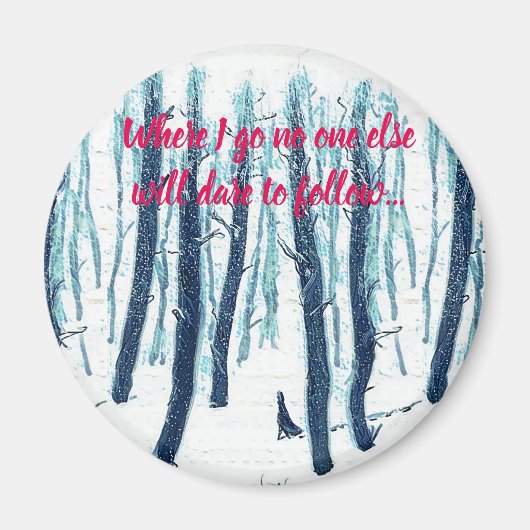Spaziergang durch den Schneewald Magnet (Vorne)