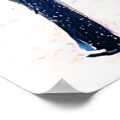 Spaziergang durch den Schneewald Poster (Ecke)