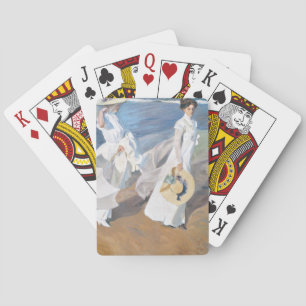 Spaziergang durch den Strand 1909,- Sorolla - Spielkarten