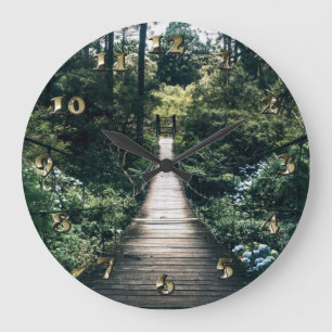 Spaziergang durch den Wald Große Wanduhr