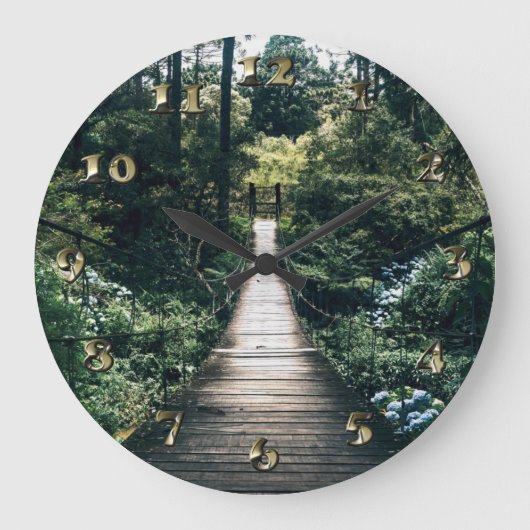 Spaziergang durch den Wald Große Wanduhr (Vorderseite)