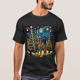 Spaziergang durch den Weihnachtsbaumwald 2 T-Shirt