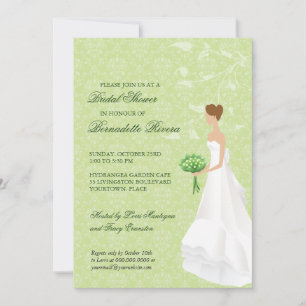Spaziergang durch die Aisle Bridal Dusche Einladun Einladung