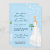 Spaziergang durch die Aisle Bridal Dusche Einladun Einladung (Vorne/Hinten)