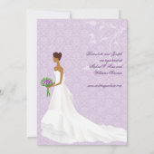 Spaziergang durch die Aisle Bridal Dusche Einladun Einladung (Rückseite)