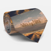 Spaziergang durch die Bibelverse-Schrift des Glaub Krawatte (Gerollt)