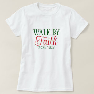 Spaziergang durch die Glaubensbibel Verse Weiß und T-Shirt