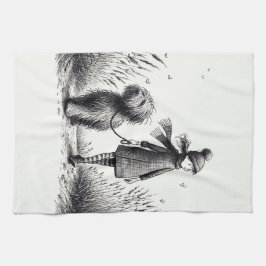 Spaziergang durch die Hunde Küchentücher