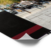 Spaziergang durch eine parisische Straße Poster (Ecke)