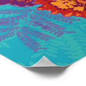 Spaziergang durch Faith boho chic florale Bibelkun Poster (Ecke)