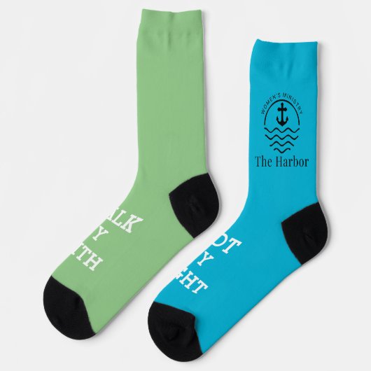 Spaziergang durch Glaubenssocken Socken (Linkes Detail)