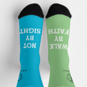 Spaziergang durch Glaubenssocken Socken (Oben)