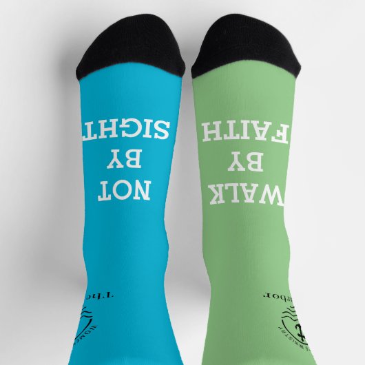 Spaziergang durch Glaubenssocken Socken (Oben)