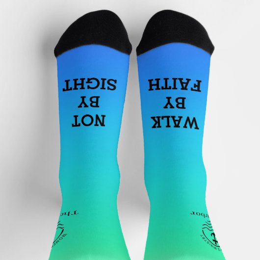 Spaziergang durch Glaubenssocken Socken (Oben)