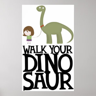 Spaziergang durch Ihren Dinosaurier Poster