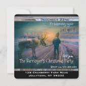 Spaziergang durch mein Rentier-jährliches Weihnach Einladung (Vorderseite)