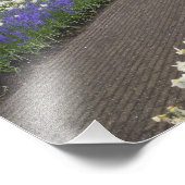 Spaziergang durch Tulpen, Narzissen und Fotodruck (Ecke)