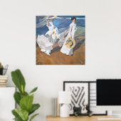 Spaziergang entlang der Küste, Joaquín Sorolla Poster (Heimbüro)
