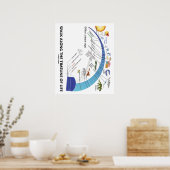 Spaziergang entlang der Zeitachse der Evolution de Poster (Küche)