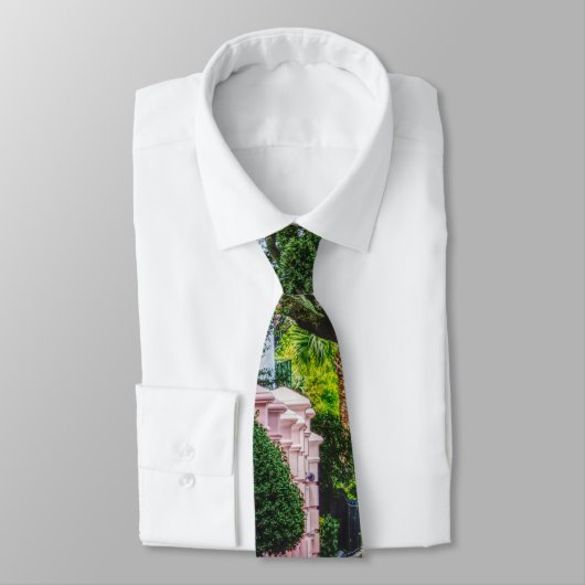 Spaziergang entlang Rainbow Row Neck Tie Krawatte (Gebunden)