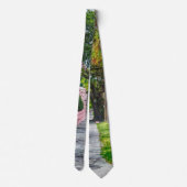 Spaziergang entlang Rainbow Row Neck Tie Krawatte (Rückseite)