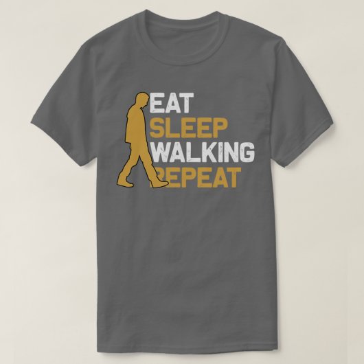Spaziergang essen Schlaf T-Shirt (Design vorne)