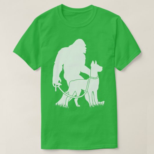 Spaziergang Großer Dane Hund T-Shirt (Design vorne)